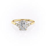 RADIANT CUT MOISSANITE WITH SIDE STONES