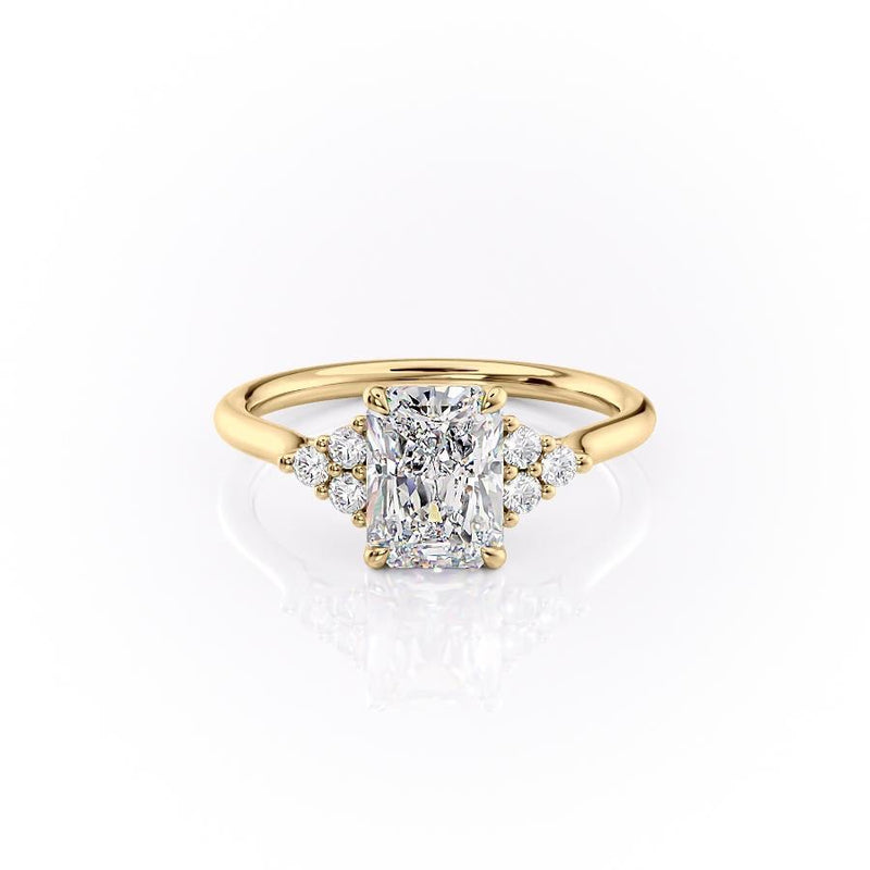 RADIANT CUT MOISSANITE WITH SIDE STONES