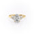 OVAL CUT MOISSANITE WITH SIDE STONES