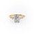 Radiant Cut Moissanite With Hidden Halo And Side Stones