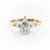 Pear Cut Moissanite, Traditional Classic Design