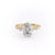 Oval Cut Moissanite With Hidden Halo And Side Stones