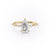 Pear Cut Moissanite With Stone Set Shoulders