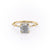 CUSHION CUT MOISSANITE RING - DELICATE VINTAGE STYLE