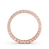 Full Eternity Ring, Round Cut Rub Over Setting