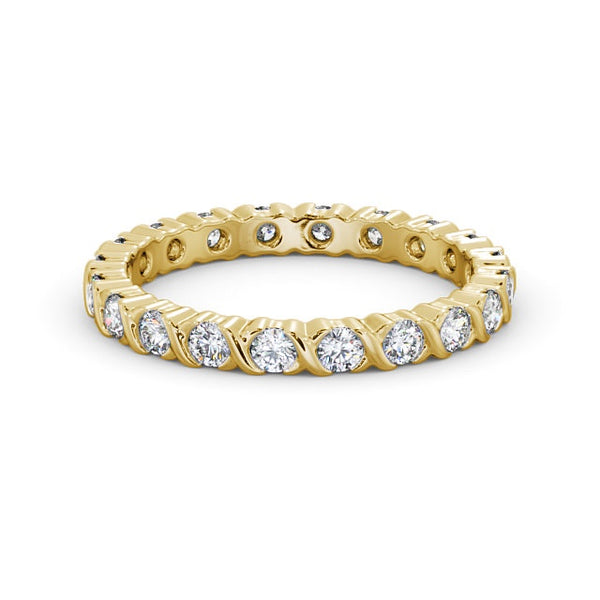 Full Eternity Ring, Round Cut Vintage Design