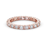 Full Eternity Ring, Round Cut Vintage Design