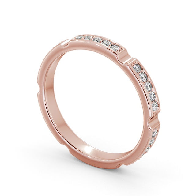 Full Eternity Ring, Round Cut Contemporary Design