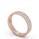 Full Eternity Ring, Round Cut Double Row