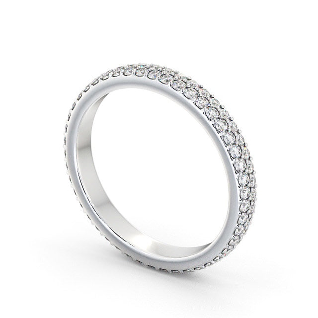 Full Eternity Ring, Round Cut Double Row