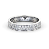 Full Eternity Ring, Round Cut Double Row