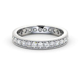 Full Eternity Ring, Round Cut With Migrain Edge