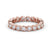 Full Eternity Ring, Round Cut Rub Over Setting