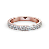 Full Eternity Ring, Round Cut Double Row