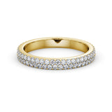 Full Eternity Ring, Round Cut Double Row