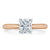 Radiant Cut Moissanite Engagement Ring, Classic Style