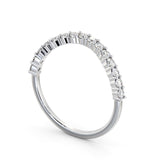 Half Eternity Ring, Round Cut Shaped Design
