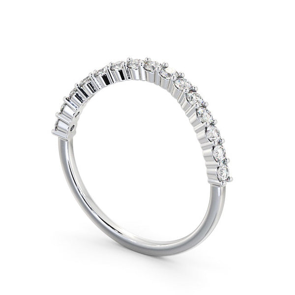 Half Eternity Ring, Round Cut Shaped Design