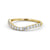 Half Eternity Ring, Round Cut Shaped Design