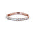 Round Cut Classic Half Eternity Ring