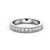 Half Eternity Ring, Vintage Design, Round Cut