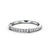 Half Eternity Ring, Vintage Design, Round Cut