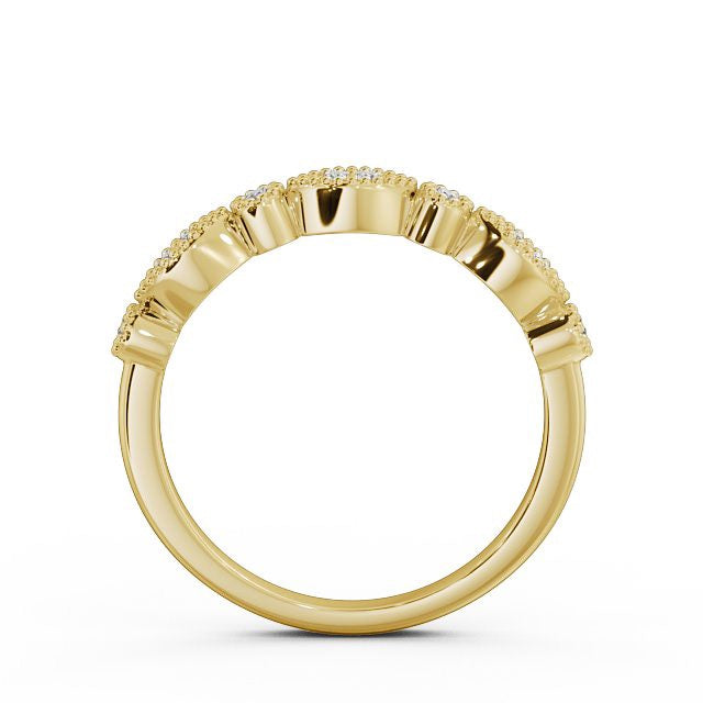 Half Eternity Ring, Vintage Design, Round Cut