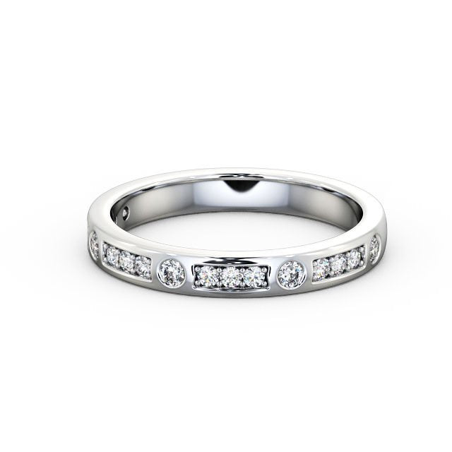 Men's half-way eternity Wedding Rings black diamond 3.72 CTW 14K  (Black/I-J/AAA/I1-I2) – Glitz Design