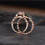 Art Deco Morganite Bridal Ring Set, Pear Shaped Ring