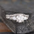 Round Cut 3 Stone Bridal Ring Set