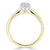 Pear Cut Moissanite Engagement Ring, Classic Style
