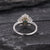 Emerald & Moissanite Cocktail Ring, Vintage Inspired