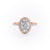 Oval Cut Moissanite Engagement Ring, Classic Halo