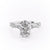 Oval Cut Moissanite Engagement Ring, Vintage Design