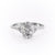Oval Cut Moissanite Shoulder Set Ring Vintage Desig