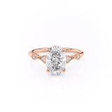 Oval Cut Moissanite Vintage Design