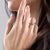 Oval Cut Moissanite Vintage Design