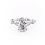 Oval Cut Moissanite Vintage Design
