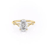 Oval Cut Moissanite Vintage Design