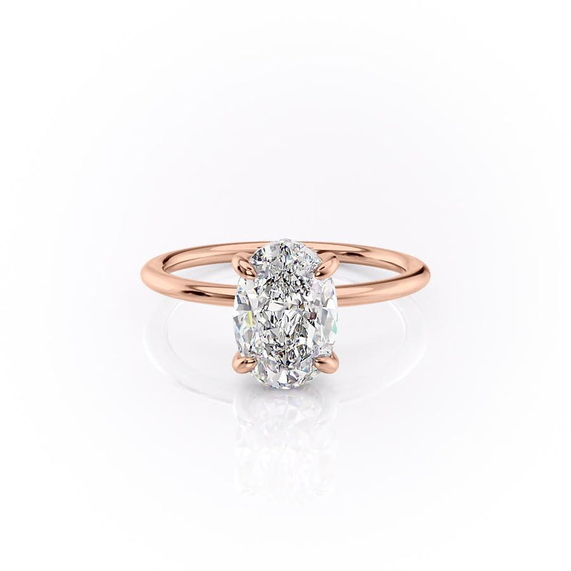 Buy 4 Prong Setting Round Diamond Plain Engagement Ring - Diamonds Factory