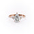 Pear Cut Moissanite Shoulder Set Ring Vintage Design