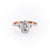 Oval Cut Moissanite Shoulder Set Ring Vintage Design