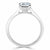 Princess Cut Moissanite Engagement Ring, Classic Style