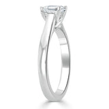 Princess Cut Moissanite Engagement Ring, Classic Style