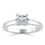 Princess Cut Moissanite Engagement Ring, Classic Style