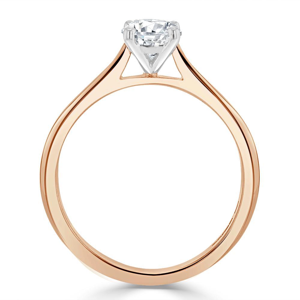 Cushion Cut Moissanite Engagement Ring, Classic Style
