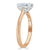 Emerald Cut Moissanite Engagement Ring, Tiffany Style