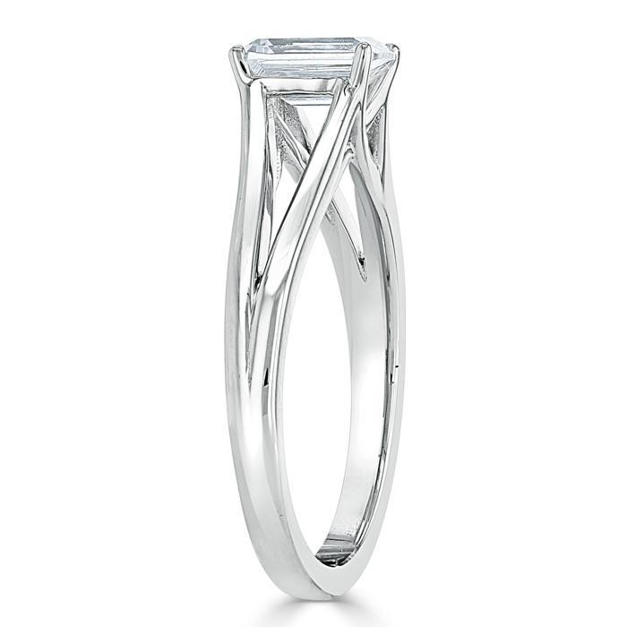 1.00 Carat Princess Shape Solitaire Engagement Ring - Gal Diamonds