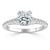 Cushion Cut Moissanite Engagement Ring, Tiffany Style