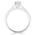 Emerald Cut Moissanite Engagement Ring, Classic Style